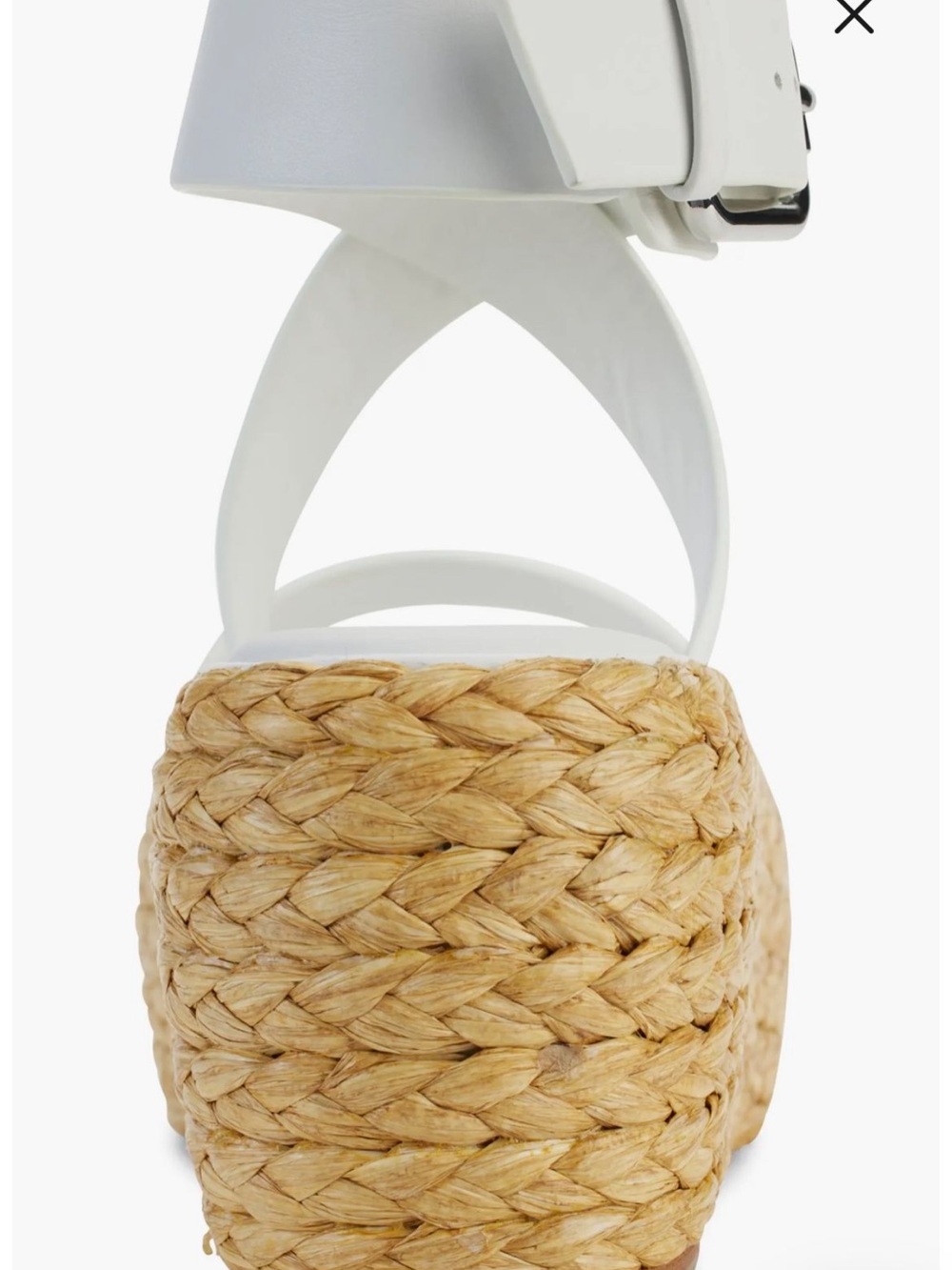Donna Karan White Ankle-Strap Sandal Box